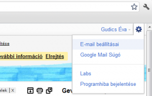 Gmail beállítása