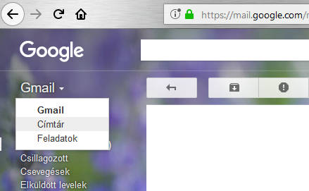 Gmail Címtár nyitása - 2018-ban