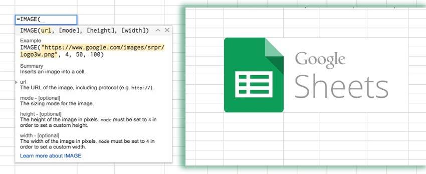 Google Sheets - Google táblázatkezelés, kép beszúrása