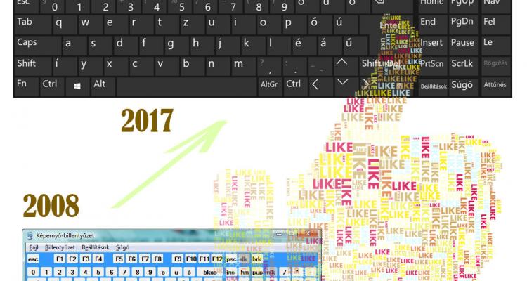 Képernyőbillentyűzet, ma 2017-ben, windows 10 alatt