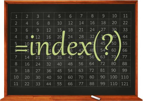Excel index() függvény