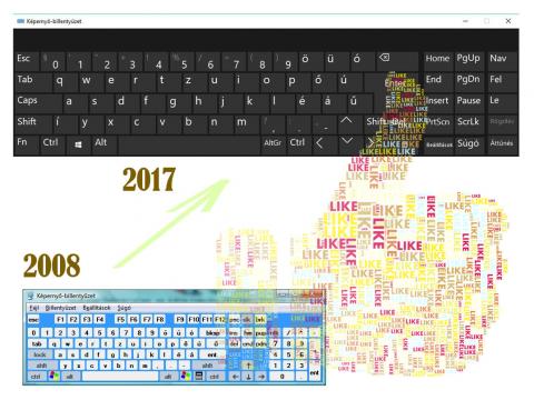 Képernyőbillentyűzet, ma 2017-ben, windows 10 alatt